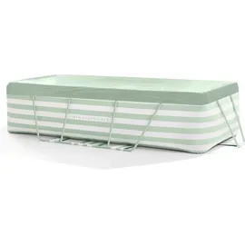 Swim Essentials Pool Abdeckplane grün. 400 x 200 cm bunt|GRÜN|WEISS 400