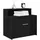 vidaXL Nachtschrank mit Schublade 51 x 31 x 47 cm Schwarz Eichen-Optik