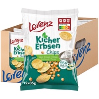 Lorenz Snack World Kichererbsenchips Sour Cream & Onion, 12er Pack (12 x 85 g)