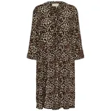 Cream Blusenkleid Leopard Braun 40