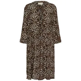 Cream Blusenkleid Leopard Braun 40