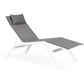 BIZZOTTO Krion Sonnenliege 200 x 66 x 105 cm Dunkelgrau