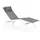 BIZZOTTO Krion Sonnenliege 200 x 66 x 105 cm Dunkelgrau