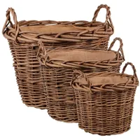 UNUS 3er Set Weidekorb in Braun | Gr.: onesize