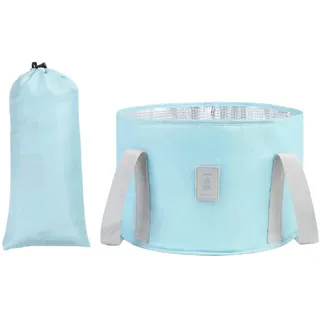 C-ollapsible Fußbadewanne, 18 l, faltbarer Eimer zum Einweichen der Füße, Fußbadbeutel, tragbarer Fußwaschbeutel, Fußbad, Massage, Fass Fußspa, Zuhause, Pediküre, Becken für Outdoor, Camping, Waschen,