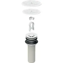 Geberit Ablaufgarnitur-Set 500672001 Ablaufgarnitur und Ablaufsiebheber, für Hybridurinale