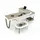 aea Designer Schreibtisch mit Couchtisch Oval Schubladen Arbeitszimmer