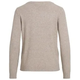 VILA Rundhalspullover Beige L