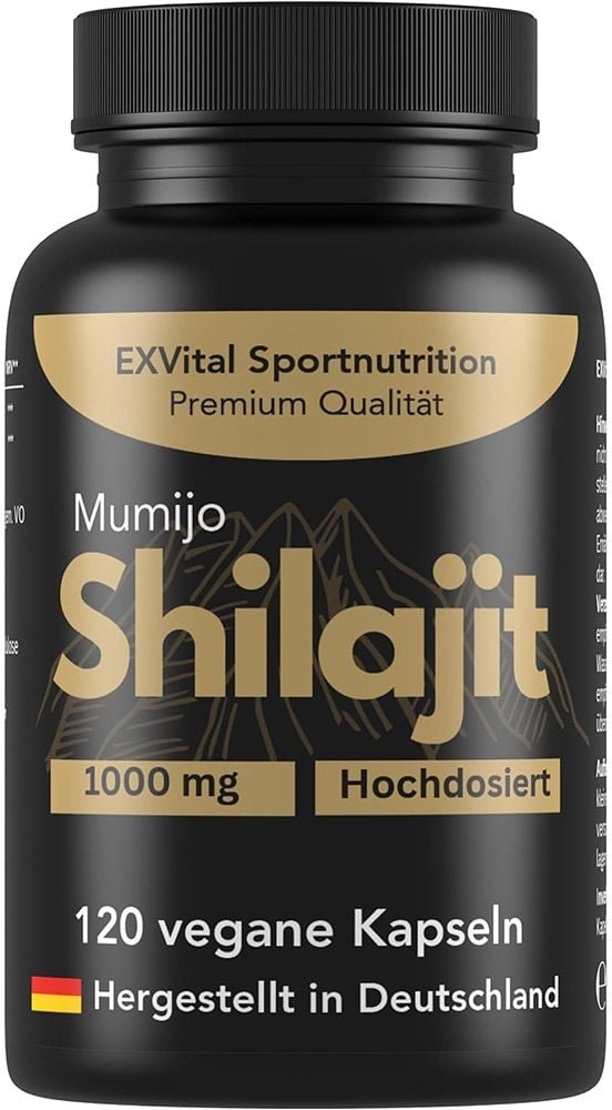 Mumijo Shilajit Kapseln, hochdosiert von EXVital