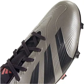 adidas Predator League FG Platinum Metallic / Aurora Black / Turbo 46    