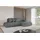 altdecor Ecksofa Cord 4-Sitzer Dunkelgrau