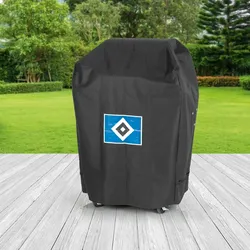 HSV Wetterschutzhaube M - 80 x 60 x 100 cm - Schwarz mit Logo
