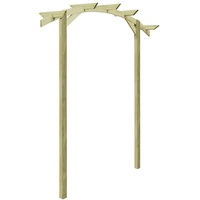 Gecheer Garten Pergola Gartenlaube Rosenbogen Rankhilfe Holzbogen Spalier Holzpergola Torbogen Imprägniertes Kiefernholz 180×210×40 cm