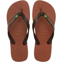 havaianas Brasil Logo Rust/Dark Brown 43