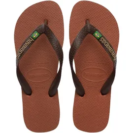 havaianas Brasil Logo Rust/Dark Brown 43