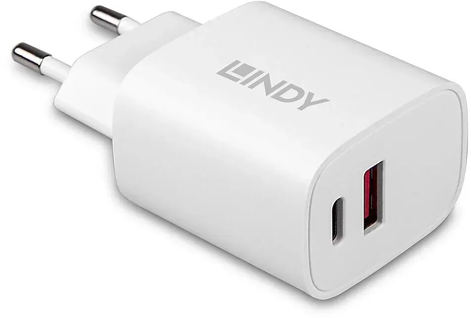 Lindy 73413 Ladegerät für Mobilgeräte Universal Weiß AC Schnellladung Drinnen