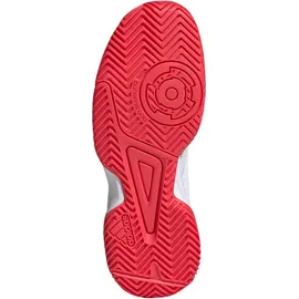 adidas Stabil Indoor Shoes, Cloud White/Aurora Met. / Semi Lucid Red, 4.5 UK