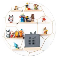 BOARTI Kinderregal Fußball 90 x 20 cm Holz weiß