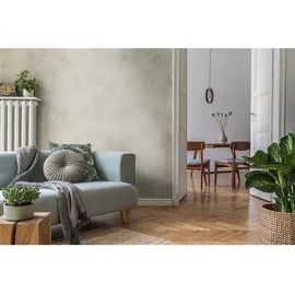 A.S. Création Vliestapete Uni Metallic Creme Weiß