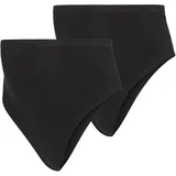 MAMA LICIOUS Umstandsslip "MLHEAL COTTON G-STRING 2-P A. NOOS", Damen, Gr. M, 2 Stk., schwarz (schwarz pack:schwarz), Jersey, Obermaterial: 79% Baumwolle, 15% Polyamid, 6% Elasthan, unifarben, Unterhosen