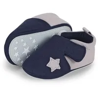 Sterntaler Baby Jungen Krabbelschuh Slipper, Blau (Marine 2301951),17/18 EU