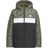 Adidas Colorblocked Padded Winterjacke Kinder IL6096 - olive strata 176