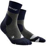 CEP Hiking Merino Mid Cut Socks, peacoat/grey, III