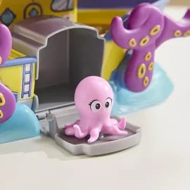 Paw Patrol Pup Squad Oktopus Spielset mit Rennstrecke, Rampe und Baby-Tintenfisch