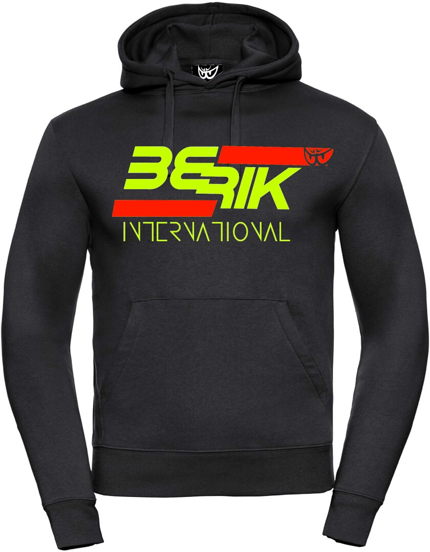 Berik International Hoodie, zwart-geel, M Voorman