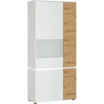 Home Affaire Vitrine Luci 91 x 40 x 199 cm Weiß