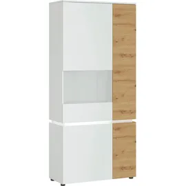 Home Affaire Vitrine Luci 91 x 40 x 199 cm Weiß