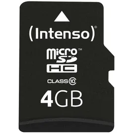Intenso microSD Class 10 4 GB + microSD-Adapter