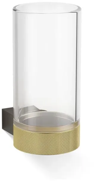 Decor Walther CLUB WMG Wandmundglas mit Mundglas aus KRISTALL - klar - dark metal matt