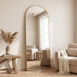 Songmics Standspiegel 60 x 165 cm Gold