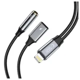 TECH-PROTECT USB auf 3,5 mm Adapter Schwarz