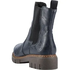 Rieker Damen Chelsea Boots Z3561, Frauen Stiefeletten,Booties,halbstiefel,Kurzstiefel,uebergangsschuhe,uebergangsstiefel,blau (14),41 EU