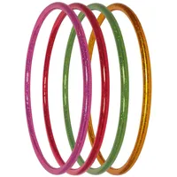 Hoopomania Kinder Hula Hoop Reifen mit Sternen Muster, Ø80cm, Gelb