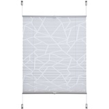 Liedeco Klemmfix-Plissee Ausbrenner 45 x 130 cm Polyester Weiß