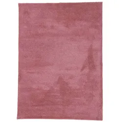 Hochflor-Teppich CARPETFINE "Silky", rosa, B:200cm H:20mm L:290cm, Mikropolyester, Teppiche, Shaggy, Langflor, uni, besonders weich, handarbeit