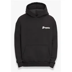 Kapuzensweatshirt DROPSIZE "Dropsize Herren Dropsize Heavy Oversize Sky iSthe Limit Hoodie", Herren, Gr. M, schwarz, 70% Baumwolle, 30% Polyester, bedruckt, Langarm, Sweatshirts