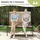 Costway Gartenbank 120 x 81 x 106 cm Braun