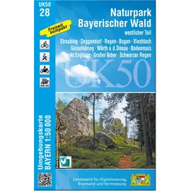 Landesamt für Digitalisierung, Breitband und Vermessung, Bayern UK50-28 Naturpark Bayerischer Wald - westlicher Teil