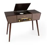 Auna Belle Epoque 1912 Retro-Plattenspieler CD BT USB DAB+/UKW braun