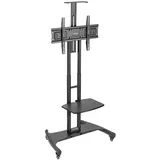 SpeaKa Professional SP-TVC-710 TV-Rollwagen 81,3 cm (32) - 190,5 cm (75) Schwarz Holz