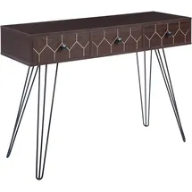 Beliani MALSALA Konsolentisch 120x40x75 Dunkelbraun