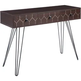Beliani MALSALA Konsolentisch 120x40x75 Dunkelbraun