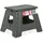 Relaxdays Klapphocker Kunststoff 30 x 37 x 29 cm Hellgrau