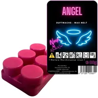WonderWax Duftwachs WonderWax® Neon Duftriegel 6 x Duftwachs Kreise (Angel), Duftrichtung: Angel