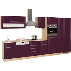 kochstation Küchenzeile KS-Eton 360 cm lila