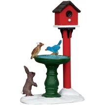 Lemax Deer Fountain Weihnachtsdorf mehrfarbig handbemalt